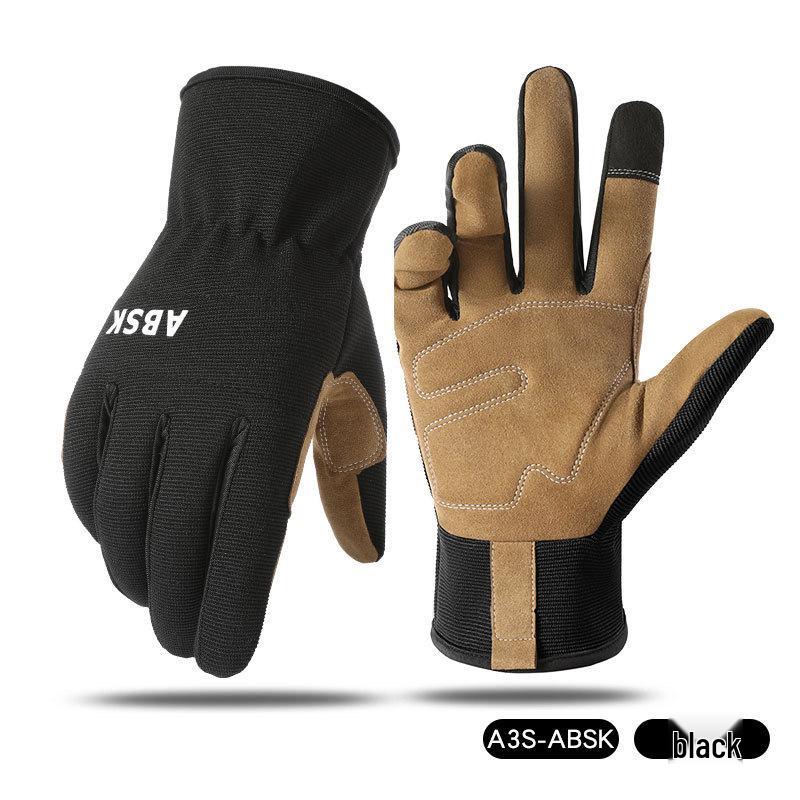 

Мужские и женские нескользящие велосипедные перчатки с полной длиной пальцев - для активного отдыха, альпинизма, износостойкие, с сенсорным экраном, защитные тактические мотоперчатки M