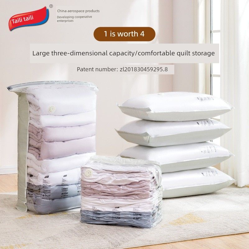 Storage Bags for Home Use, Compression Bags for Quilts, Sealed Travel Clothing Storage Bags, Down Jacket Organizer Bags, No Need for a Vacuum Pump