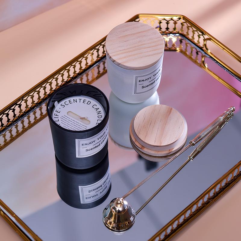 Aromatherapy Candle Handmade Soy Wax Glass Cup Fragrance Essential Oil Creative Souvenir