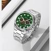 Skmei Fashion Multifunctional Quartz Watch for Men Calendar Luminous Luxury Stainless Steel Strap Mens Watches
