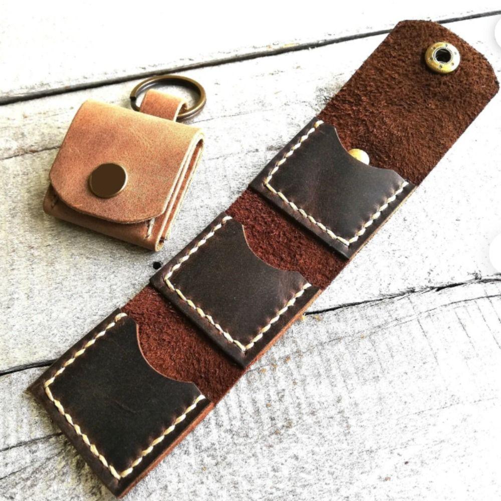 PU Leather Picks Storage Pouch Picks Organizer Guitar Picks Holder Bag  Electric Classical Bass