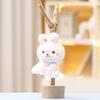 Bear Rabbit Duck Keychain Cute Cartoon Girl Backpack Hanging Plush Doll Gift