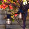 with Handle Iron Hanging Lamp Tungsten Bulb Tungsten Filament Lamp LED Solar Lantern  Outdoor