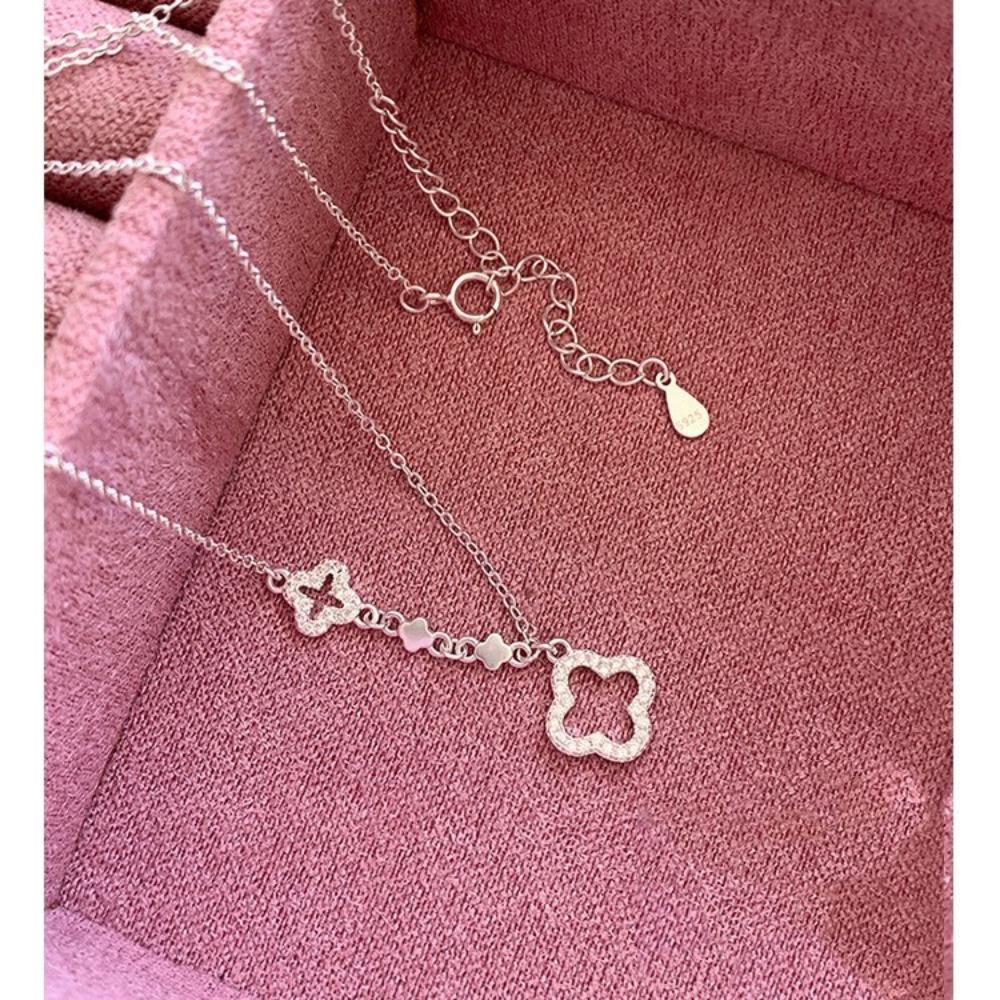 Minimalist Openwork Four-leaf Clover Necklace - New Women s Versatile Fashionable Choker