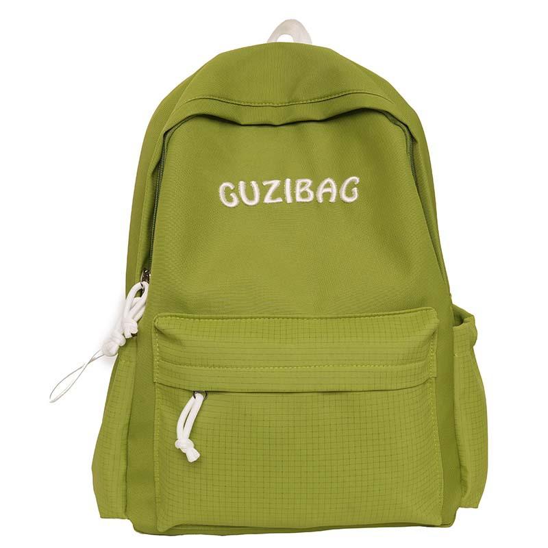 Schoolbag Japanese junior high school college student ins schoolbag female Korean version Mori alphabet campus backpack casual outdoor backpack