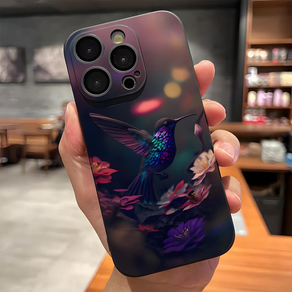 Hummingbird Phone Case For IPhone 17 Pro Max 15 Pro 16 14 Plus 12 13 Mini 11 Pro Shockproof Soft Cover