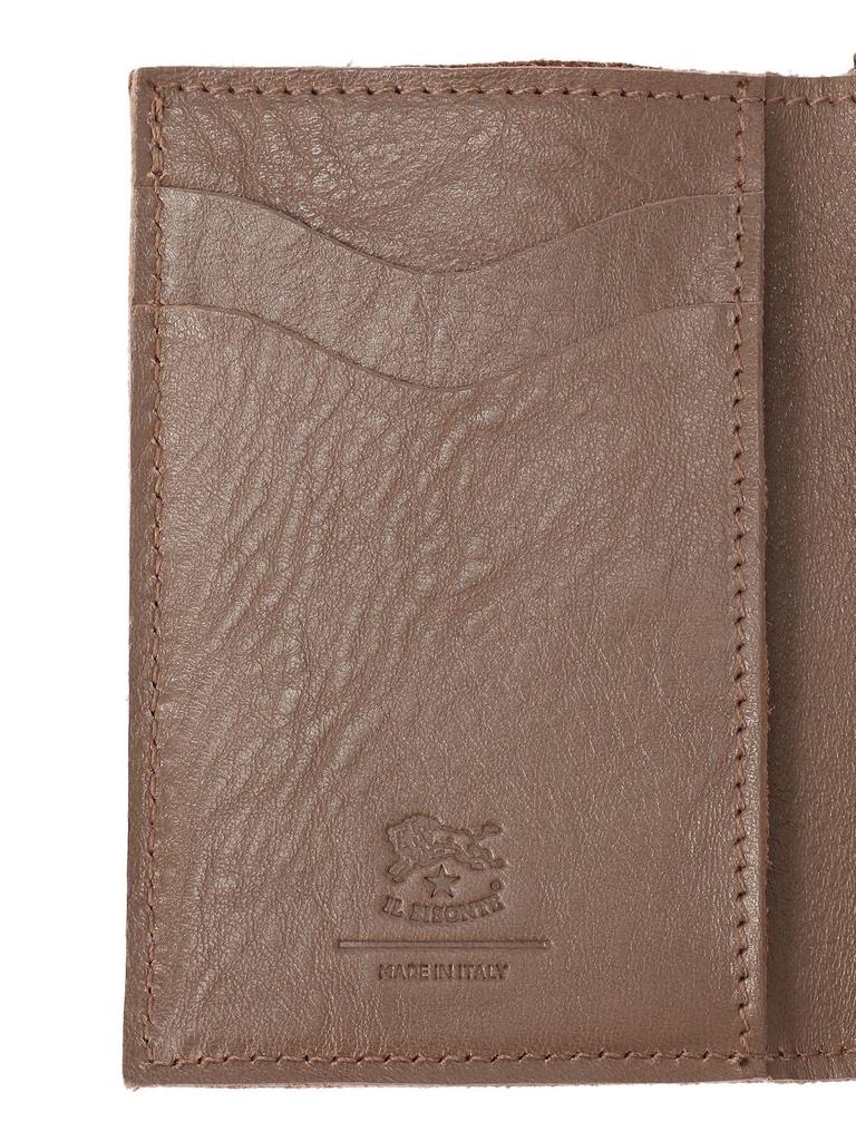 Geldbörse Unisex Rindsleder Rot [IL BISONTE] Damen Herren