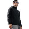 Li-Ning Fitness Series Solid Color Logo Zip Hooded Fleece Long Sleeve Jacket Men Jackets Black AFDUD03-1