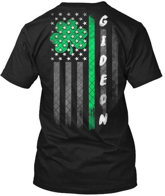 

Gideon Lucky Family Clover Flag TTshirt Made in the USA Size S to 5XL XL