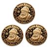 You Ain't Getting Shit Coin Funny Santa Claus Middle Finger Coin Novelty Metal Christmas Commemorative Challenge Coin Gag Gift for Friends