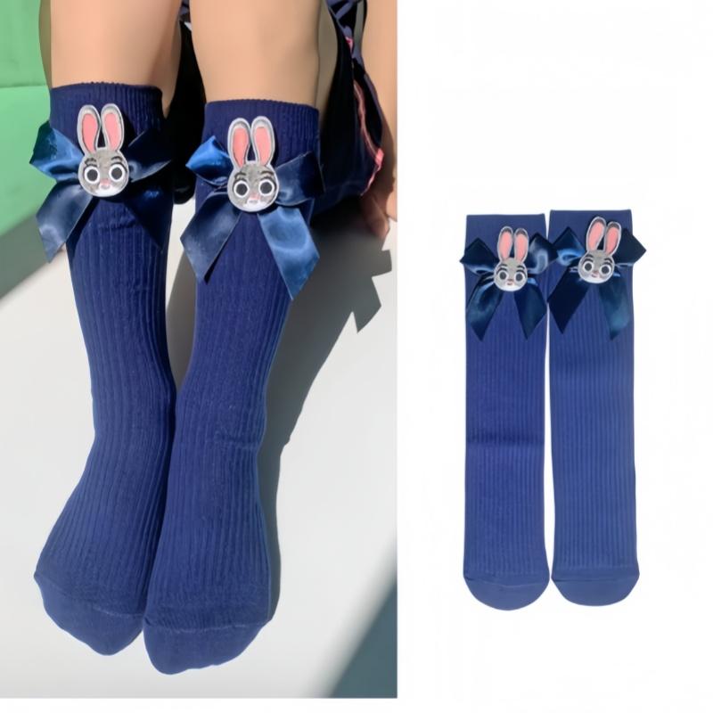 

Носки для девочек Носки-офицеры Judy Тонкие в студенческом стиле Носки на икру Милые мультяшные носки с кроликом