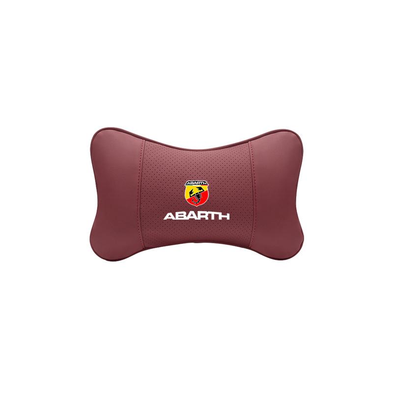 Fiat Car Seat Headrest Leather Neck Pillow For Abarth Punto Panda Doblo Stilo Ducato Freemont Car Interior Accessories keychain