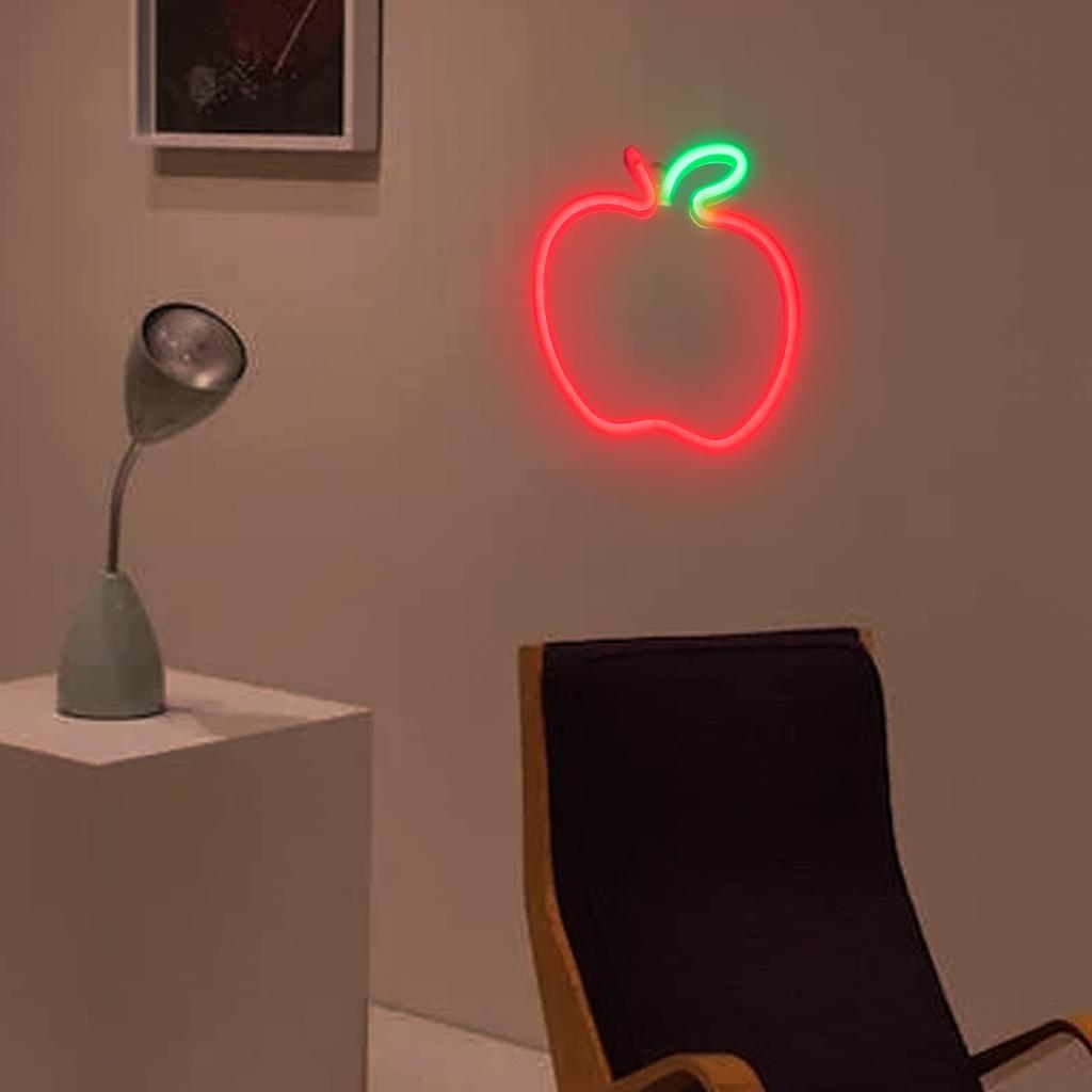 ENUOLI Apple Neon Sign USB or Battery Powered Direct from Japan