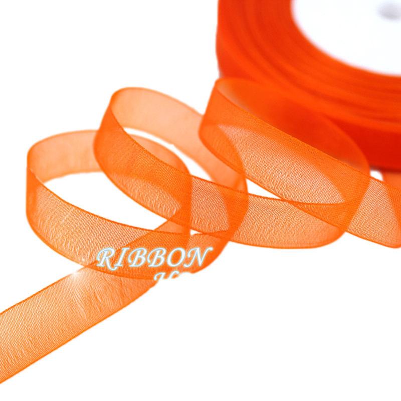 (50 yards/roll) 12mm organza ribbons wholesale gift wrapping decoration Christmas ribbons