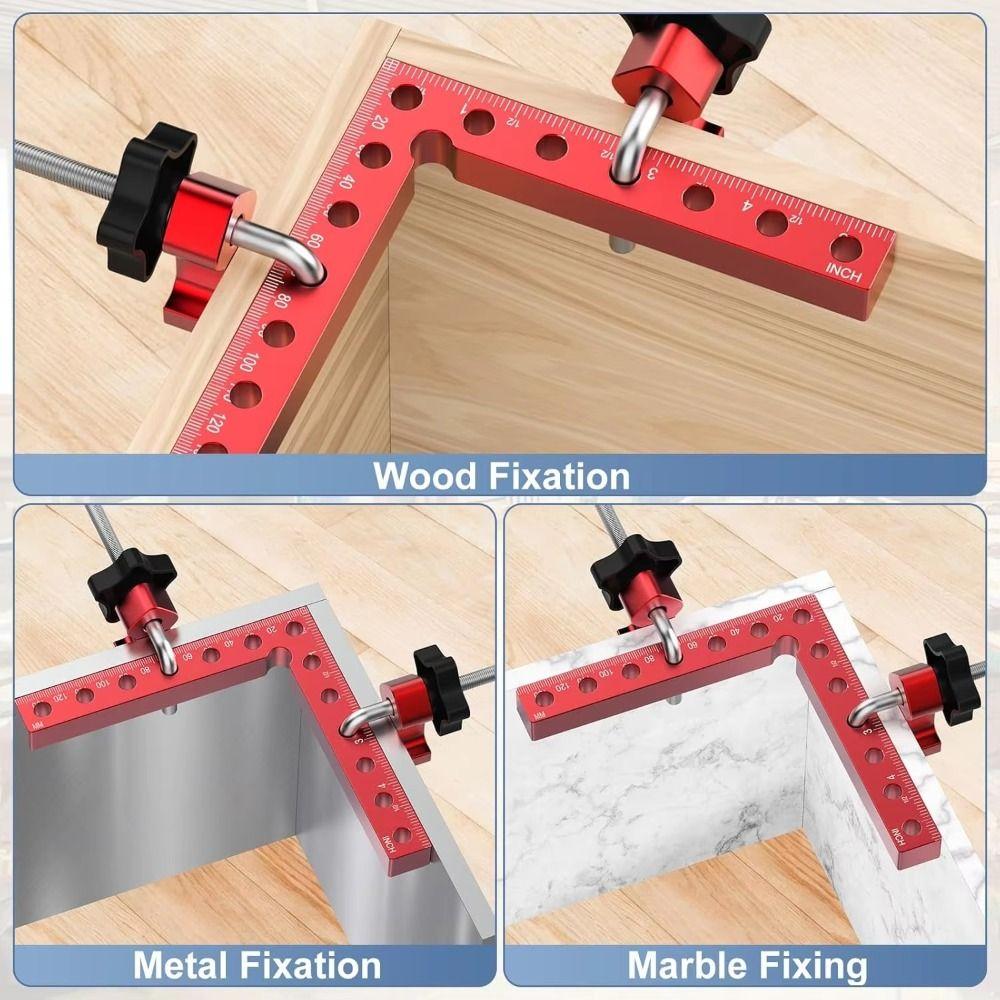 Aluminum Zinc Zinc Alloy Corner Clamps L Shape Woodworking Positioning Block Right Angle Clamp  Picture Frame