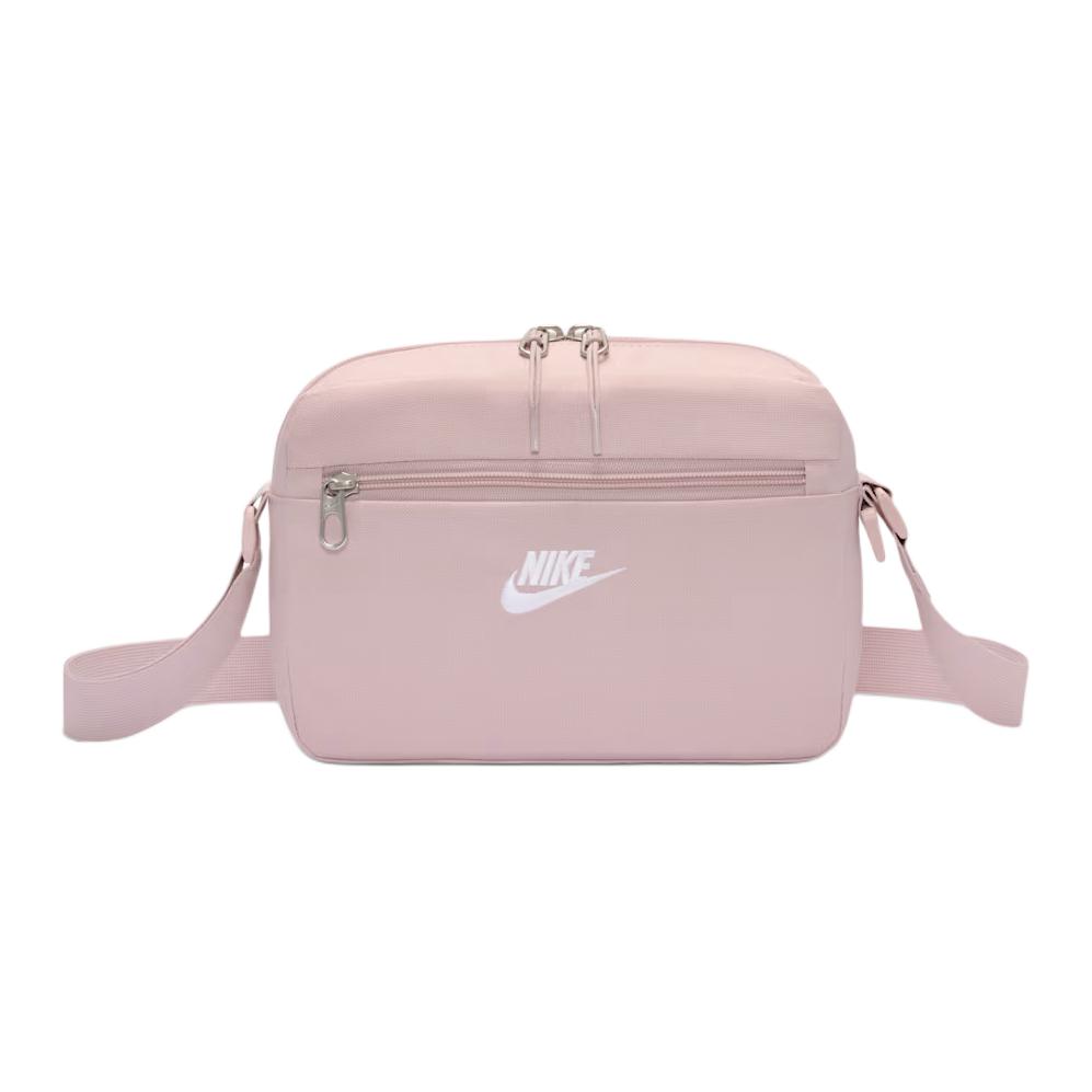 Nike Heritage 4L Embroidered Design Polyester Crossbody Bag Women bags Pink IB4378-627 Pink