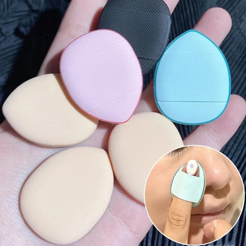 Mini Boy Parmak Puf Makyaj Süngeri Yüz Kapatıcı Fondöten Detay Puf Profesyonel Kozmetik Yastık Puf