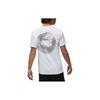 Jordan T-shirt da uomo bianche girocollo vestibilità dritta moderata DX9602-100