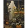 Halloween poster on the wall, metal plaque 20x30cm