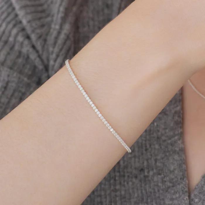 (925 Silver) Luxe Silver Bracelet