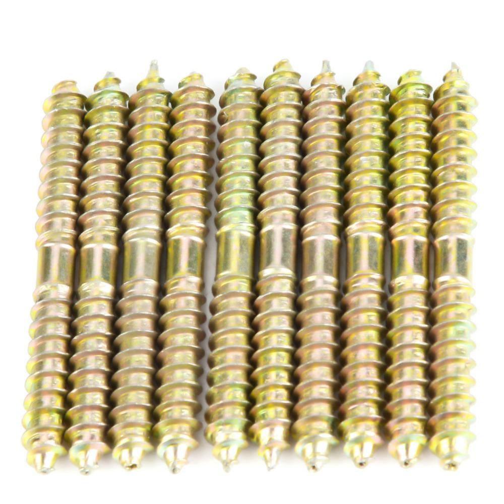 6x60mm Double Ended Screws Double Sided Woodworking Dowel Screws Dowel Screws  Assortment