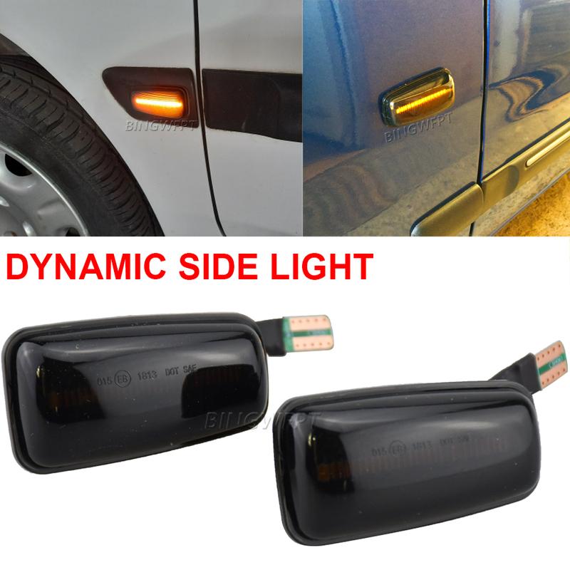 LED For Peugeot 306 106 406 806 Citroen XM ZX Break Xsara Xantia Fiat Flashing Car Turn Signal Lamps Side Marker Lights Lateral