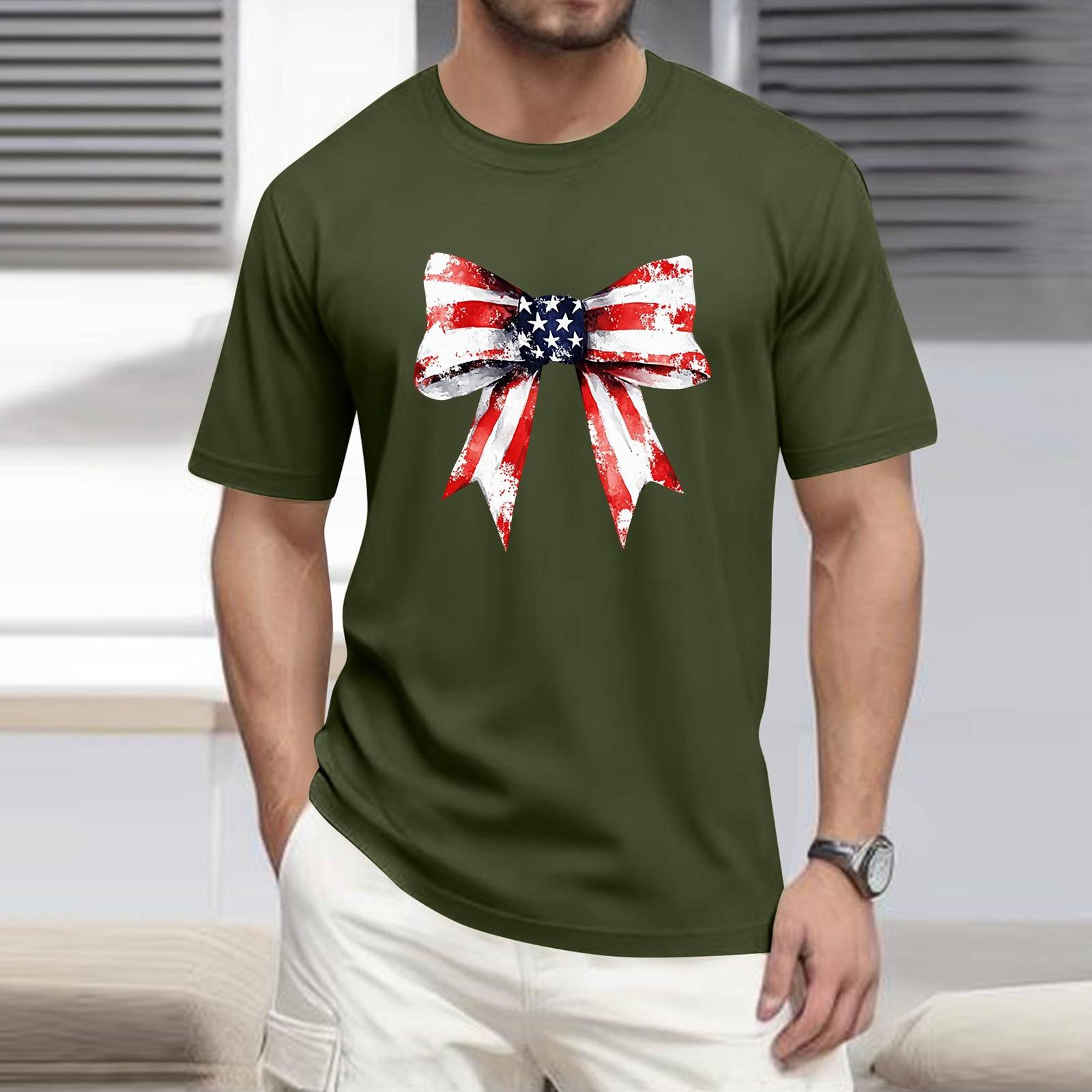 

Men s T Shirt Tee Print Short Sleeve Daily Weekend Fashion Round Neck Top S