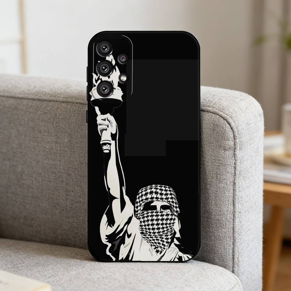 H-Hattah K-Keffiyeh Fashion Phone Case For Samsung S25,S24,S21,S22,S23,S30,Ultra,S20,Plus,Fe,Note,10,9,5G Black Cover