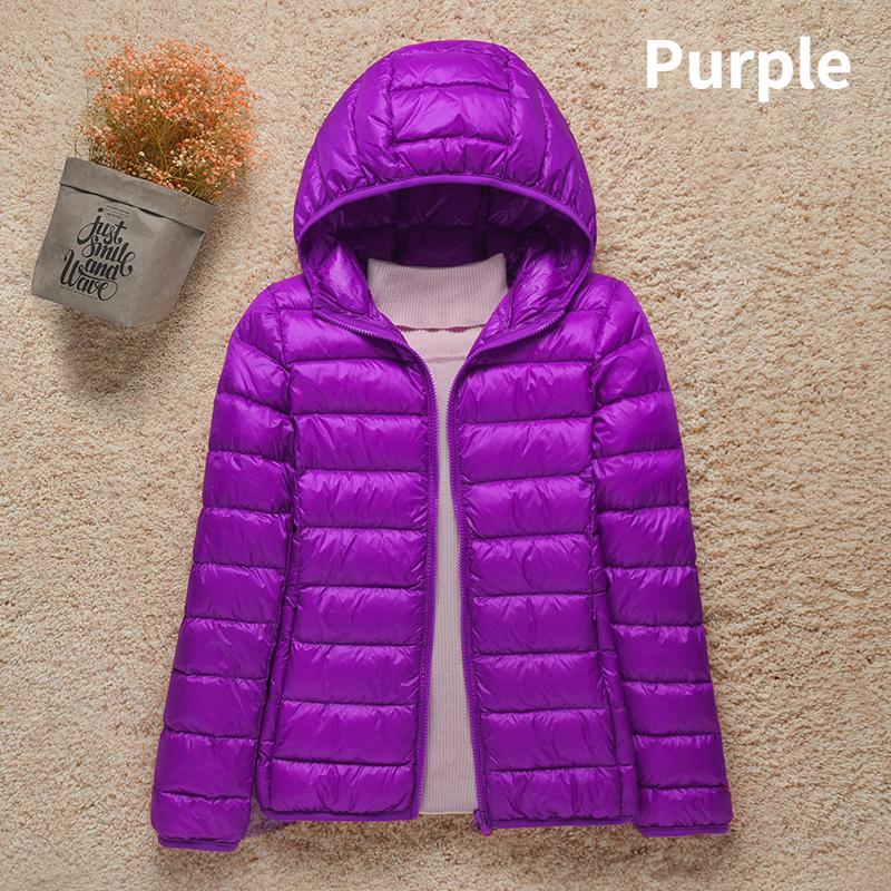New Women Thin Down Jacket White Duck Down Ultralight Jackets Autumn And Winter Warm Coats Portable Outwear