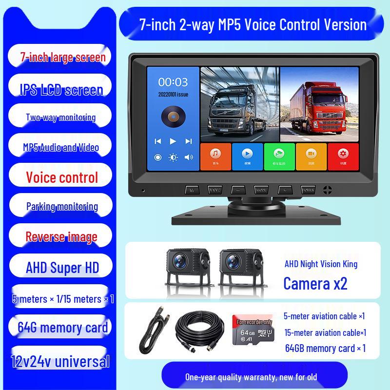 4K HD 360° Panoramic Dash Cam with Night Vision, Front & Rear Dual Recording, No-Wire Installation, Parking Monitor