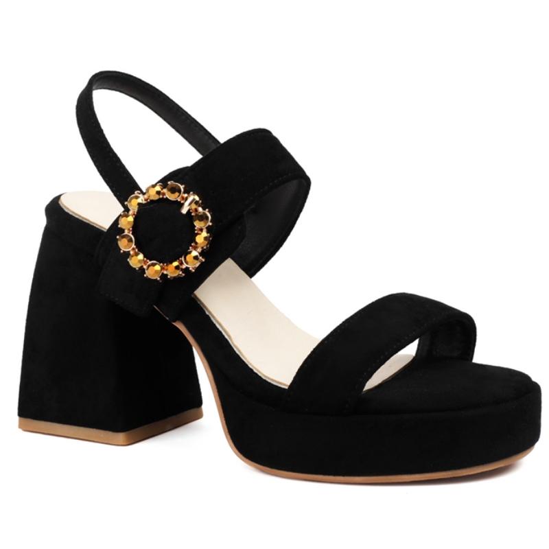 

Модные розовые летние босоножки для женщин, шлепанцы на платформе и высоком каблуке, большой размер 45 50, черные, телесные, танцевальные туфли для женщин 46 чёрный