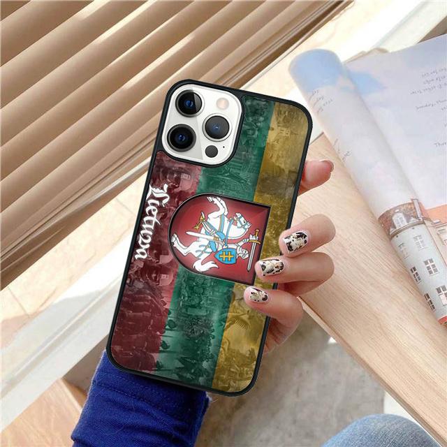 Lithuania Flag Phone Case Cover For iPhone 17 Air 16 15 14 13 12 Pro Max 11 Pro Max Plus Coque Shell