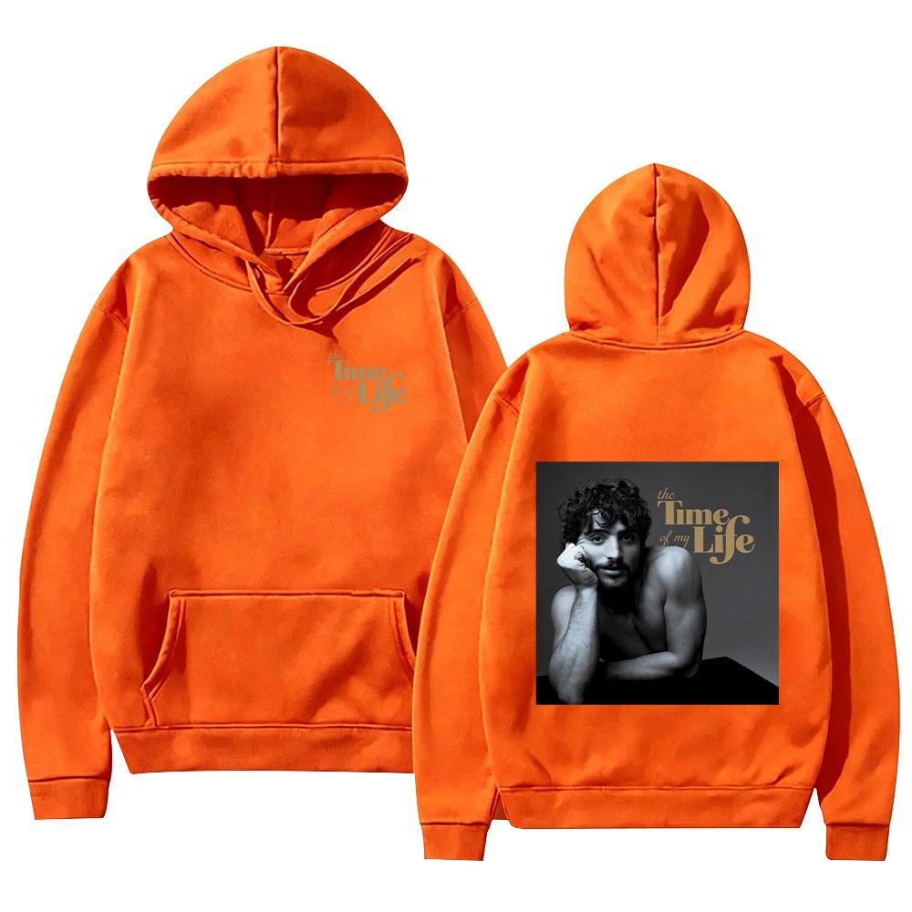 Benson Boone The Time of My Life Hoodies Retro Vintage Print Streetwear Men Fashion Women Casual Long Sleeve Pullover Sweatshirt