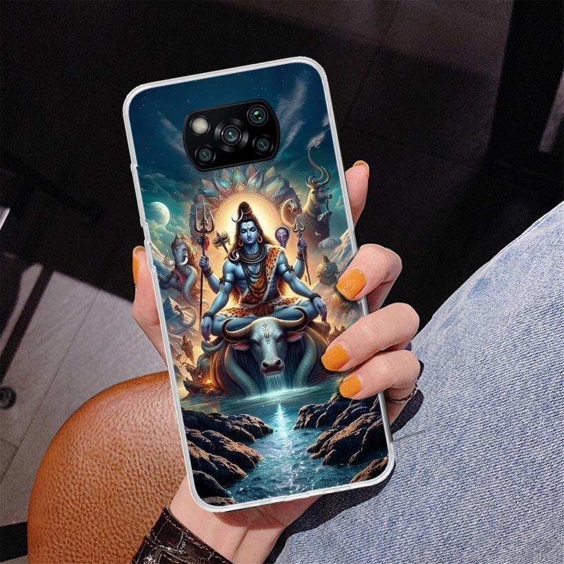 Lord Shiva Hindu God Buddha India Phnoe Case for Xiaomi Poco X5 X6 X7 Pro X4 Gt F7 Ultra M8 M7 Redmi 15C 15 13C 13 12C 12 Unique
