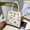 Canvas Tasche Damen Große Kapazität Mode Schultertasche Südkorea Persönlichkeit Textur Einkaufstasche