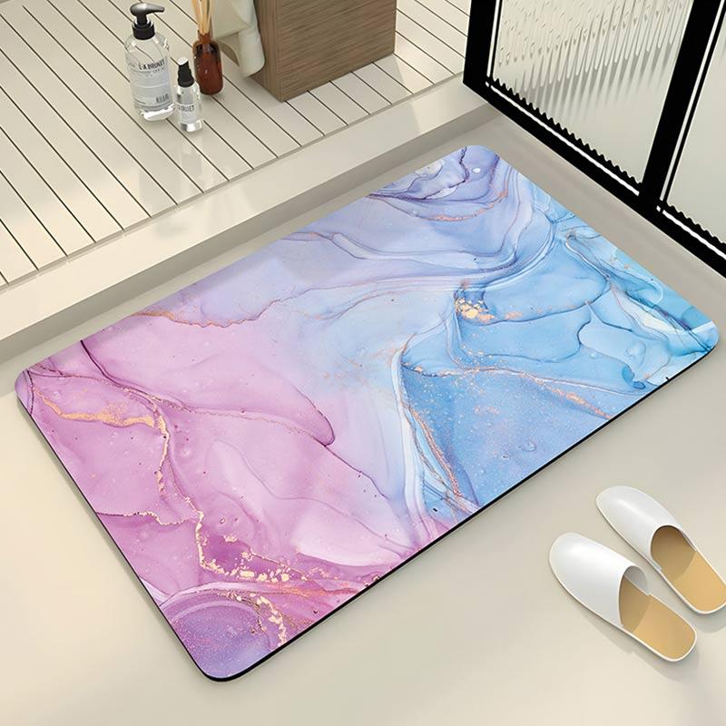 Luxury Diotomite Stone Bath Mat Anti Slip Shower Bathroom Carpet Absorbent Floor Foot Mats Quick Dry Toilet Rug Doormat Washable
