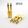 Golden Audio Adapter 6.35mm 1/4" Male Mono Plug to RCA Female 6.5mm to AV Jack Audio Adapter Connector TS For Home KTV H1Good product