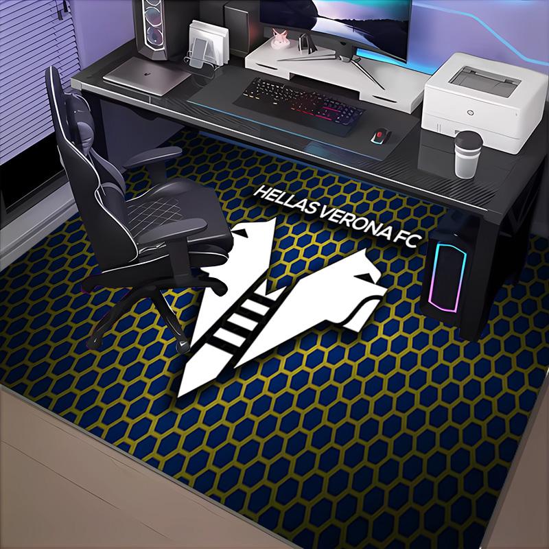1PC Hellas-Verona Football Club Floor Mat for Living Room, Game Rooms, Office, Bedroom, Office Floor Mat Playful Design, Christmas fan gifts
