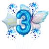 Butterfly 32 Inch Digital Flower Aluminum Film Balloon Set Baby Birthday Balloon Party Decoration Scene