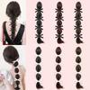 Hair Band Bow Braided Bubble Braids Wig 40cm Ponytail Hairpieces  Party
