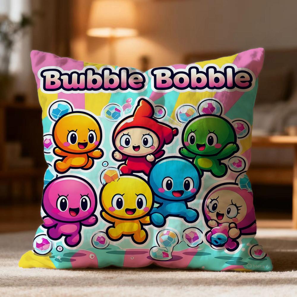 Popular BBubble Bobbleer Cushion Cover Soft Washable Pillow Case Multi-Scene for Couch Bed Travel Office Use