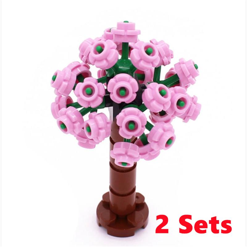 City Trees Building Blocks MOC Coconut Tree Blocks Jungle Garden DIY Toys for Children Gifts Compatible Classic Bricks Kids Toys