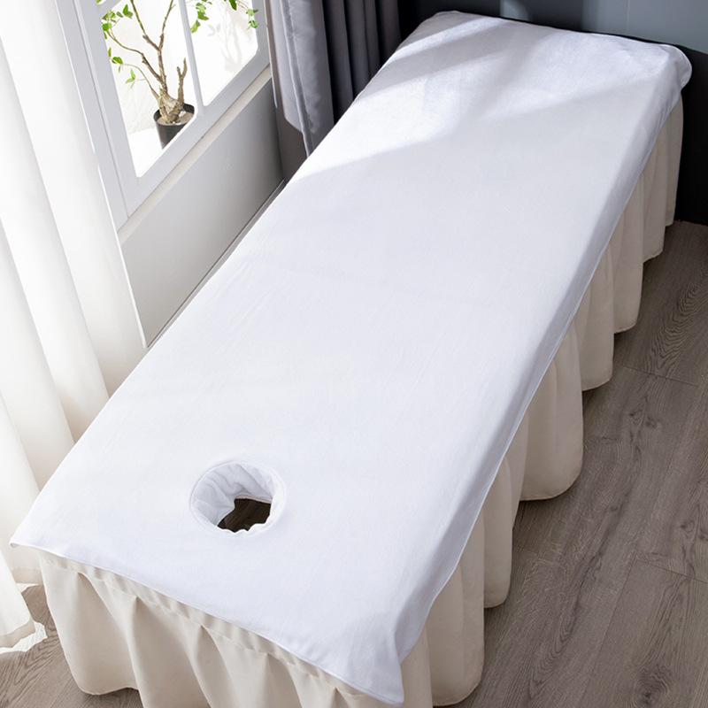 40x80cm/90x190cm Thickened Beauty SPA Massage Table Planking Face Towel with Hole Bed Bandana/Sheet