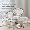 Elegant Ceramic Tableware Set: Thickened Bowls & Plates with Gift Box