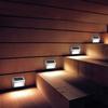 Solar Stainless Steel Outdoor Stair Light & Rainproof Wall/Fence Night Light