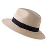 Large Size 56-58 59-60cm New Natural Panama Straw Hat Summer Men Women Wide Brim Beach UV Protection Fedora Sun Hat Sale