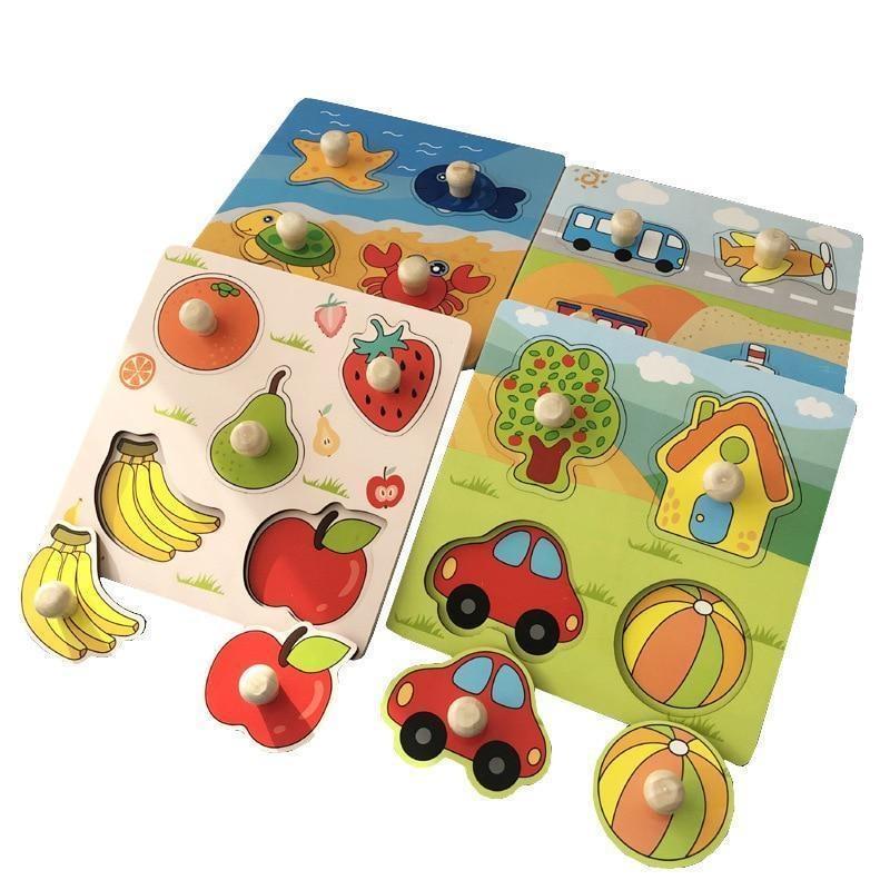 Puzzles Montessori Toys Baby Puzzles Wooden Puzzles for Children Baby Games Montessori Educational Toys Baby Toys for Kids 1 2 3 Years