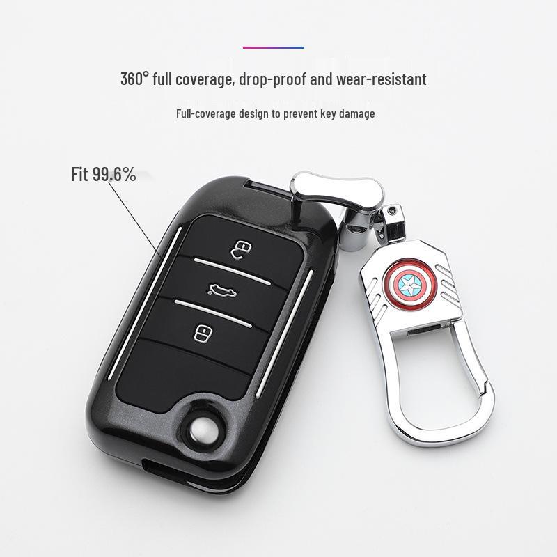 Fashionable MG Key Cover: Stylish Remote Control Shell with Buckle for Personalized Car Key Decoration