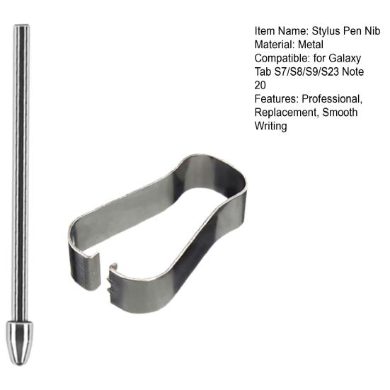 1/2Pcs Stylus Pen Nibs for Galaxy Tab S7/S8/S9/S23 Note 20 Titanium Alloy Phone Tablet Touchscreen Pen