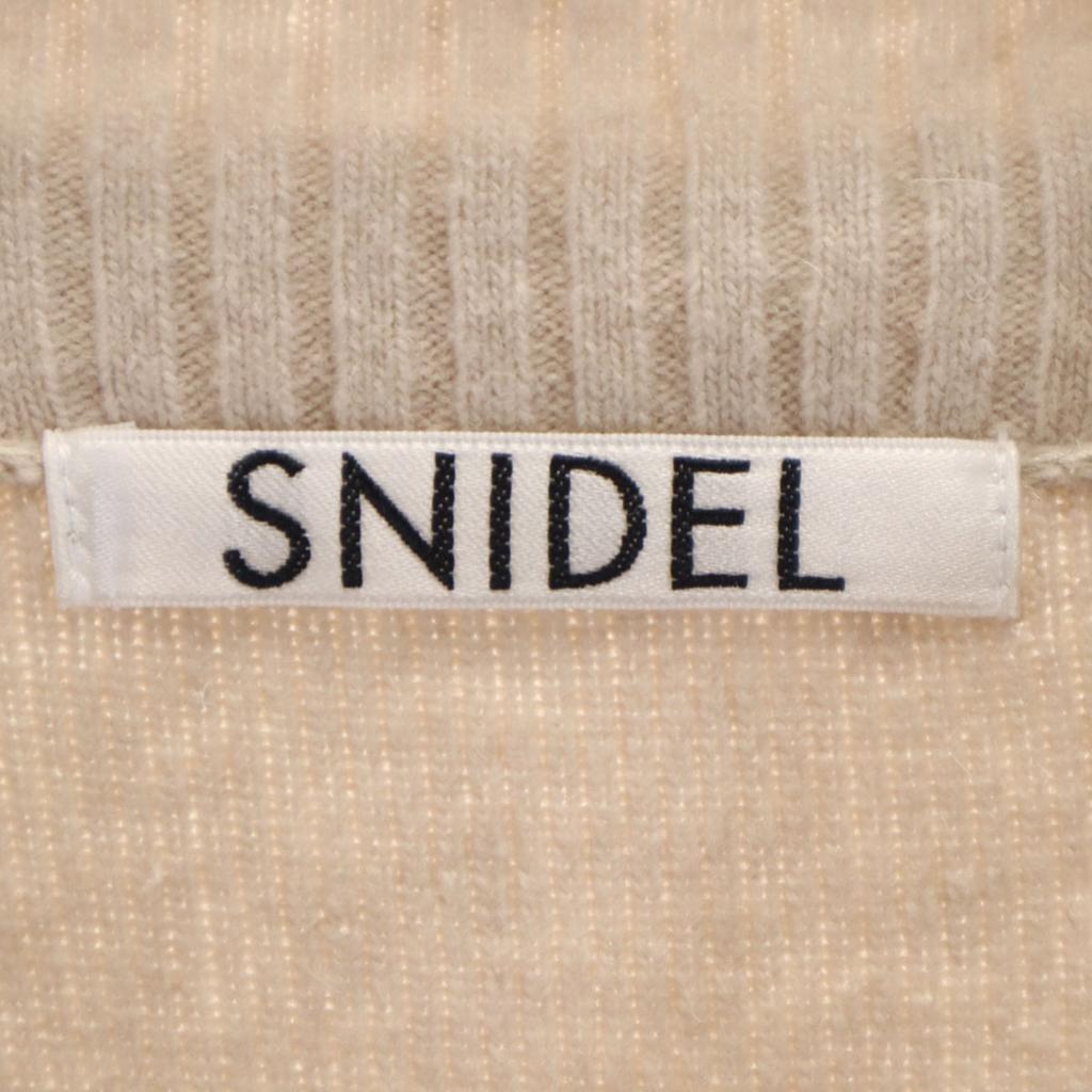 SNIDEL wool blend Long sleeve knit Long dress Beige Women Used